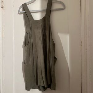 Stylish Olive Green Sleeveless Top